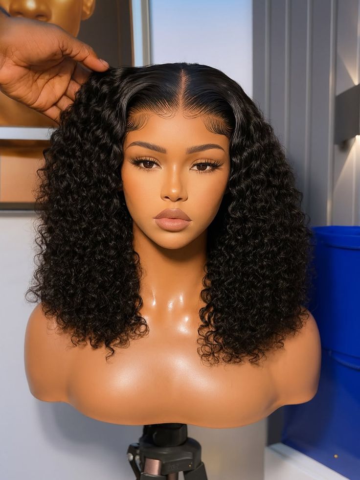 Glueless curly 5*5 top quality wig